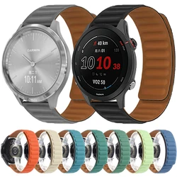 20mm 22mm Magnetic Loop Silicone Strap For Garmin Vivoactive 4/Venu 2/ Forerunner 255 Music Band Bracelet Accessories Wristbands