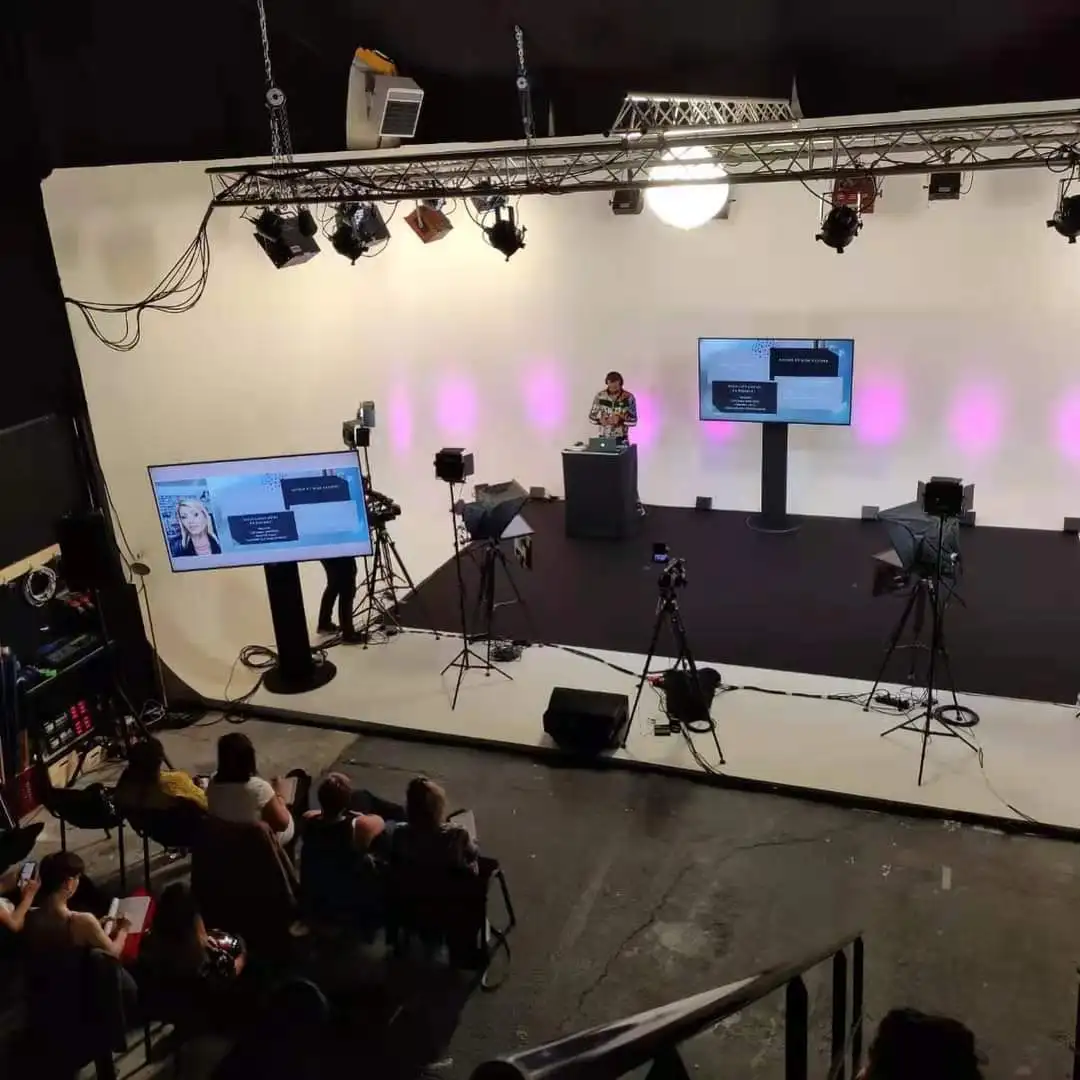Simar 20 "Polegada profissional auto-invertendo monitor sem fio controlador de transmissão prompter estúdio teleprompter para tv