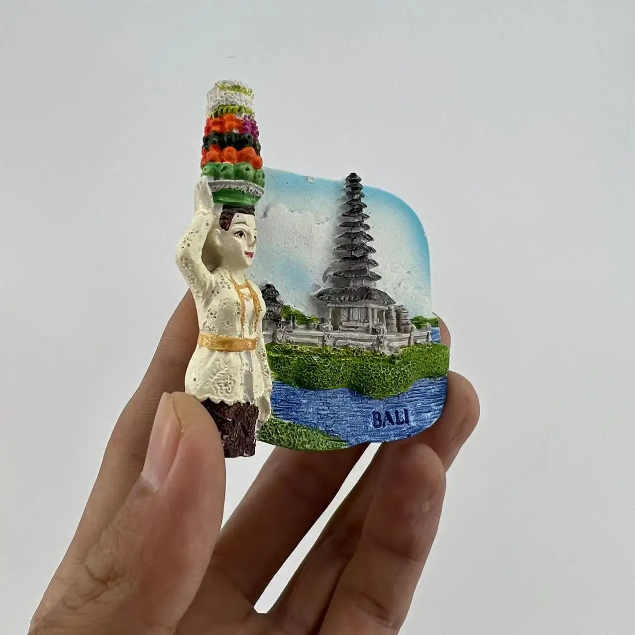 Indonesia Bali Fridge Magnets Travel Souvenirs Three-dimensional Decorative Crafts Resin Hand-painted Magnet Birthday Gift