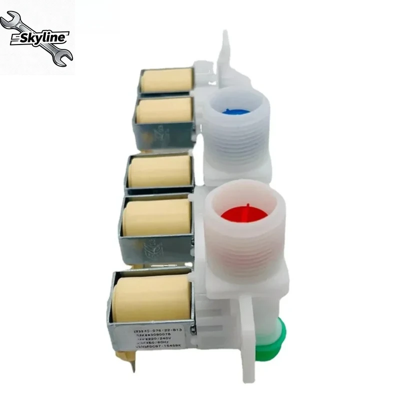 

New Electric Water Inlet Solenoid Valve DC97-15459K Drum Washing Machine 220V C-076-19-B13 Five-head Washer Part