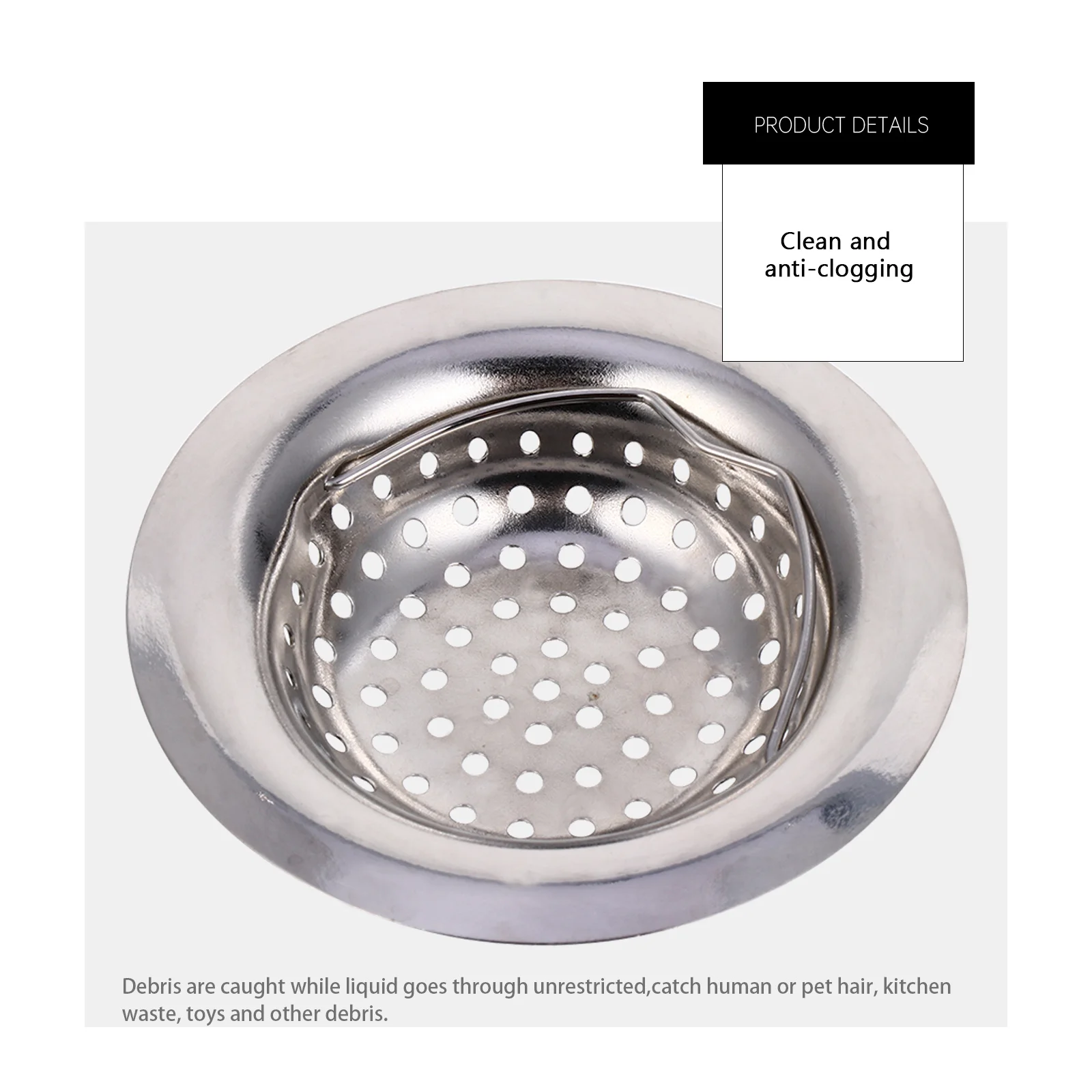 3 قطعة حوض الفولاذ المقاوم للصدأ تصفية شبكة المطبخ الحمام استنزاف مصفاة الماسك للشعر النفايات الحطام مصفاة حوض المنزل