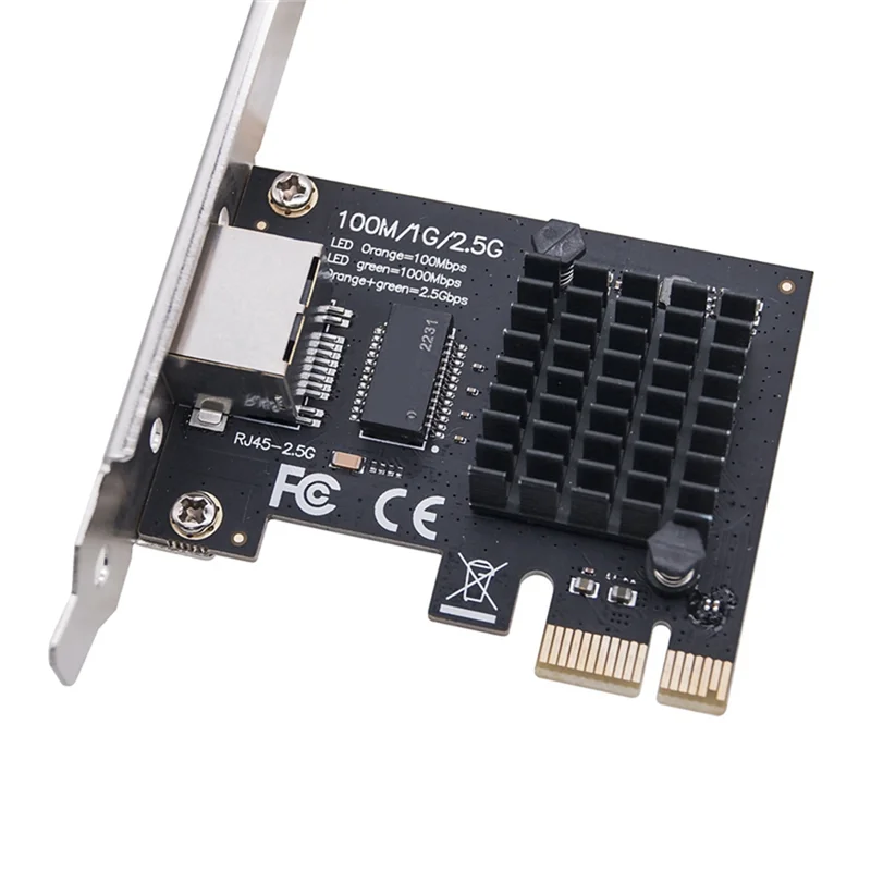 100/1000M/2.5G RJ45 Adaptador de rede RJ45 RTL8125BG Chipset PCIe PCI Express Placa Lan de rede