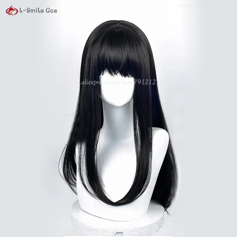 Anime Mitaka Asa Cosplay Wig 2 Types 65cm Long Black Asa Mitaka