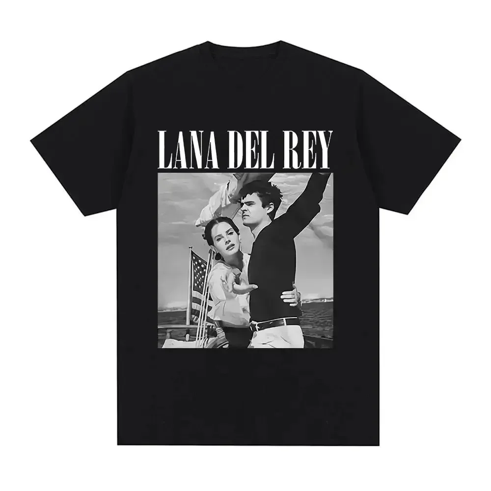 Singer Lana Del Rey Print T Shirt Women Fashion Hip Hop Men\'s Tshirts Streetwear Harajuku Short Sleeve T-Shirt Unisex Summer Tee