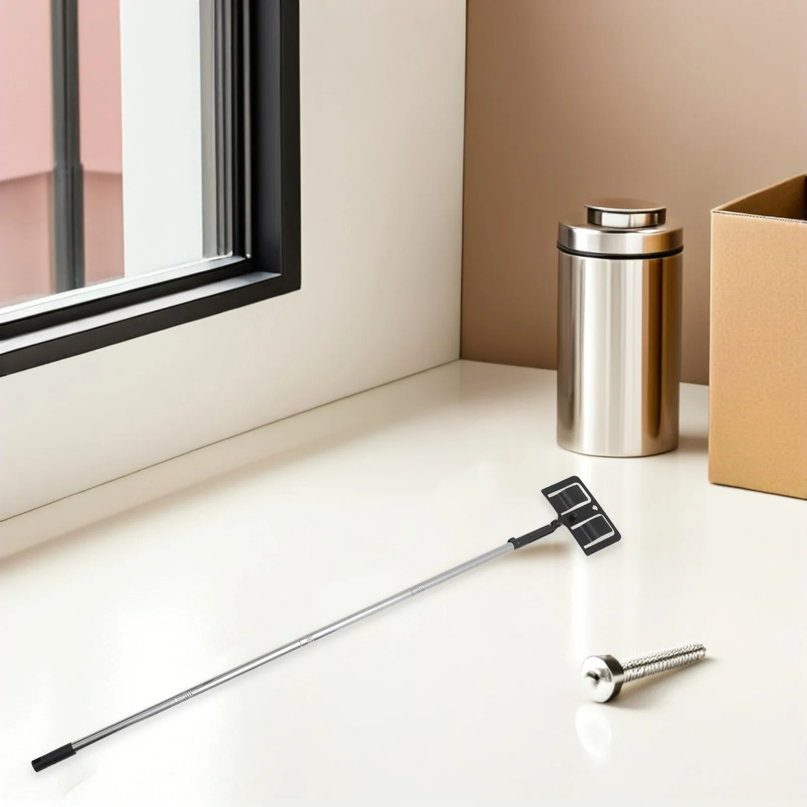 

1Set Adjustable Paint Spray Shield Holder Plastic Painter Masking Tool Overspray Guard Stable Rotatable Spray Shield for Walls