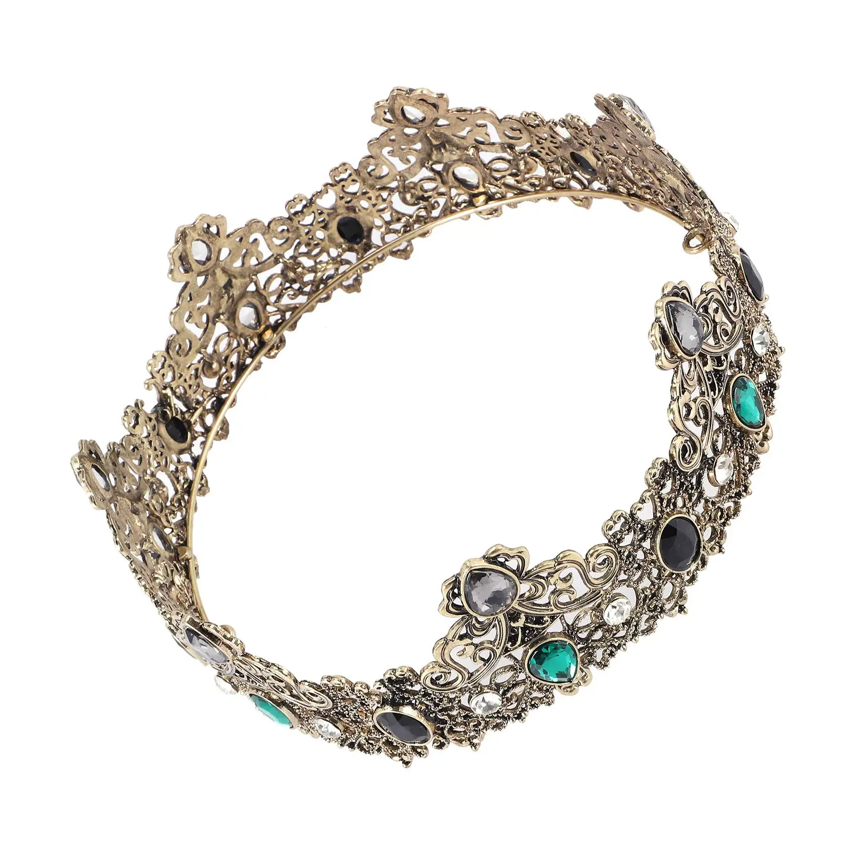 

King Crowns for Men Metal, Vintage Full Royal King Crowns