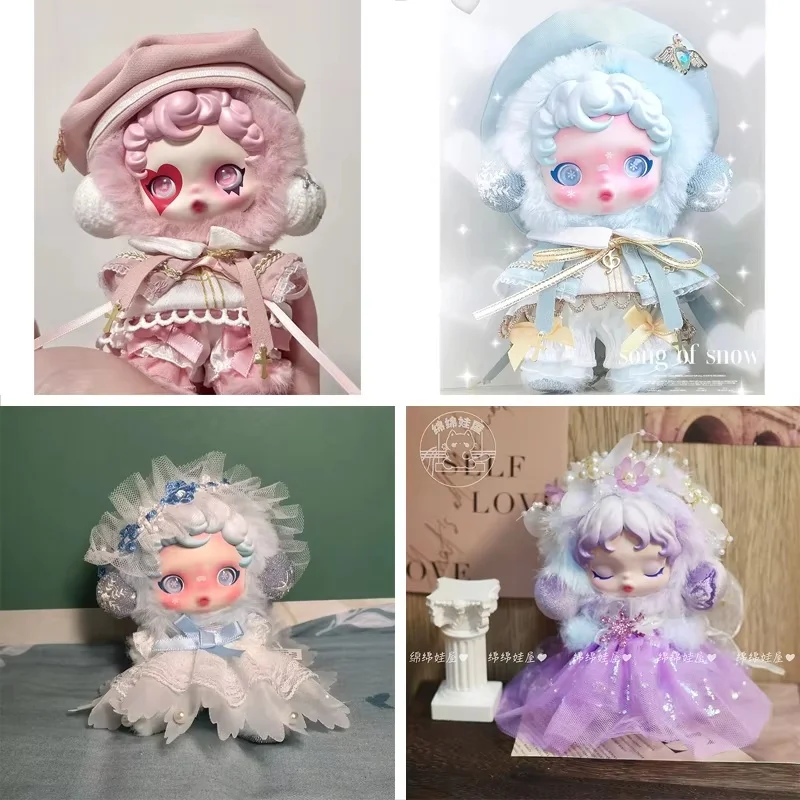 

Skullpanda L'Impressionism Velvet Doll Dress Set Winter Symphony Series 10cm Baby Cat Cloak Cute Clothes Toy Accessories