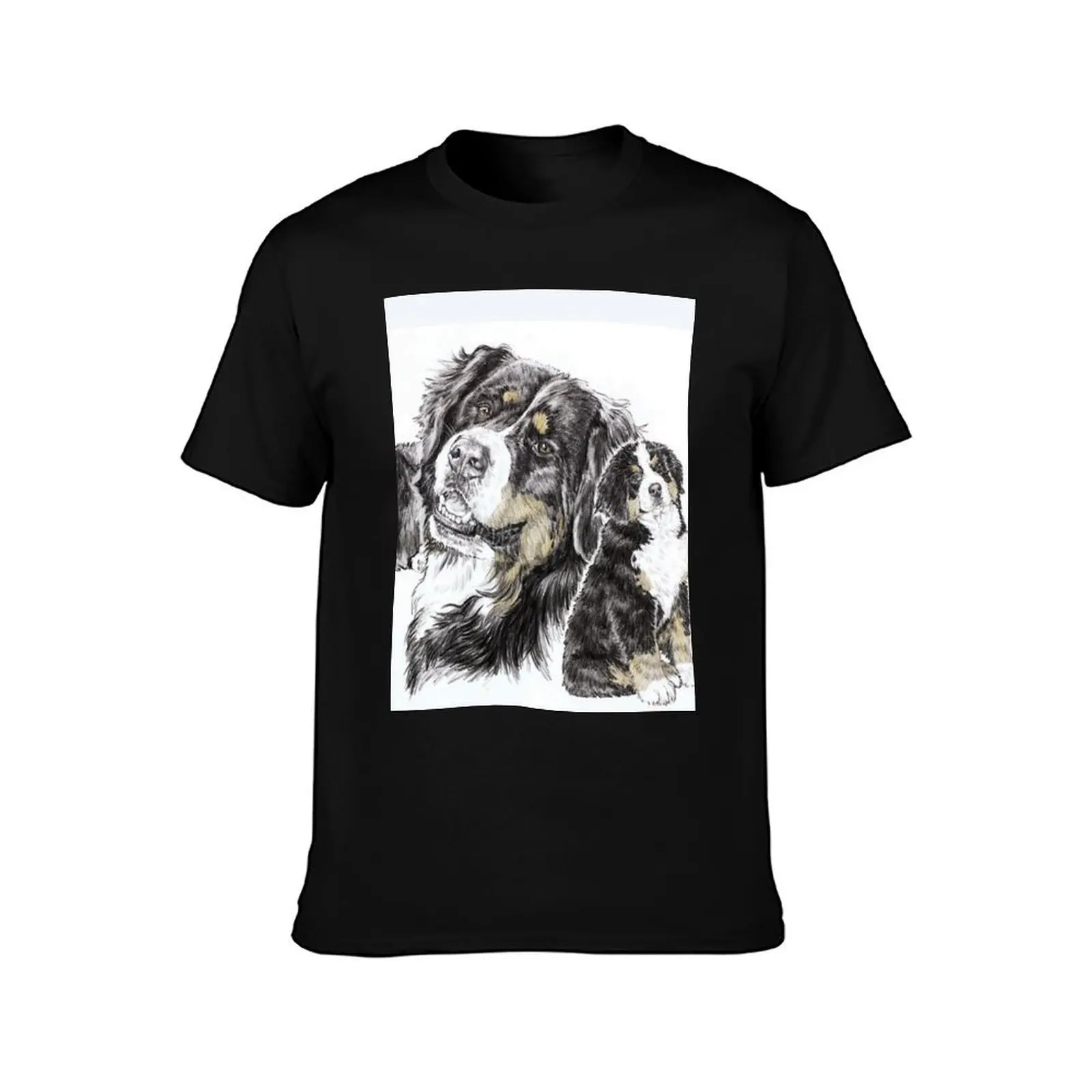 Bernese Mountain Dog Wrap T-Shirt Sporty Casual Quick Dry T-Shirt
