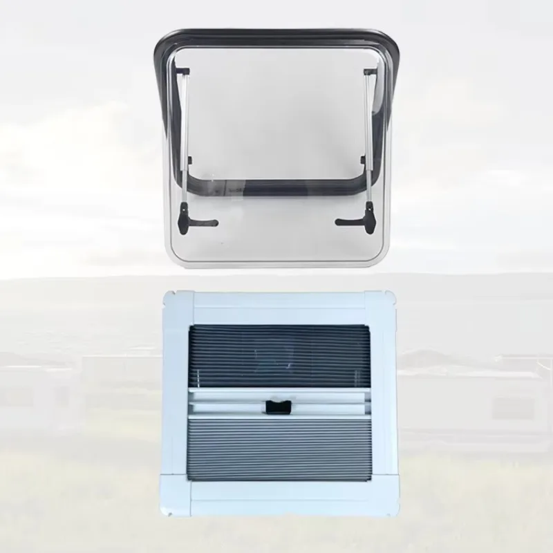 STLF أفضل جودة 500*300 مللي متر نافذة تخييم مضادة للأشعة فوق البنفسجية سبائك الألومنيوم مع علامة إلكترونية لمقطورة متنقل قافلة RV