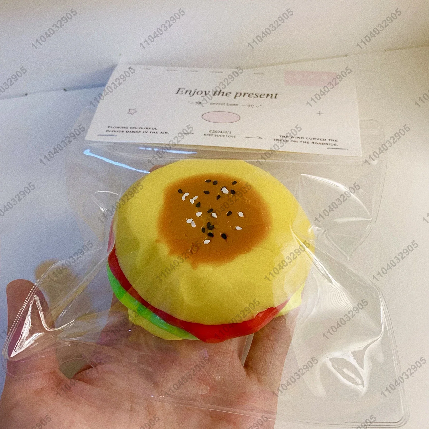 Cheese Burger Taba Squishy Silicone Cheese Hamburger Squeeze Toy Mochi Toy Hand Relax Stress Release Gift Toy