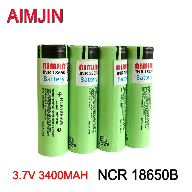 

3.7V 18650 3400mAh 18650 lithium-ion NCR18650B rechargeable battery， Used for flashlights, surveillance, etc