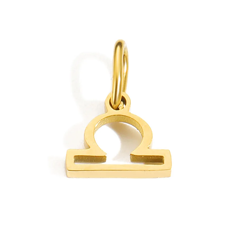 CARLIDANA Wasserdicht 316L Edelstahl 12 Sternzeichen Charms für Halskette oder Armbänder Gold Farbe Dropshipping Großhandel