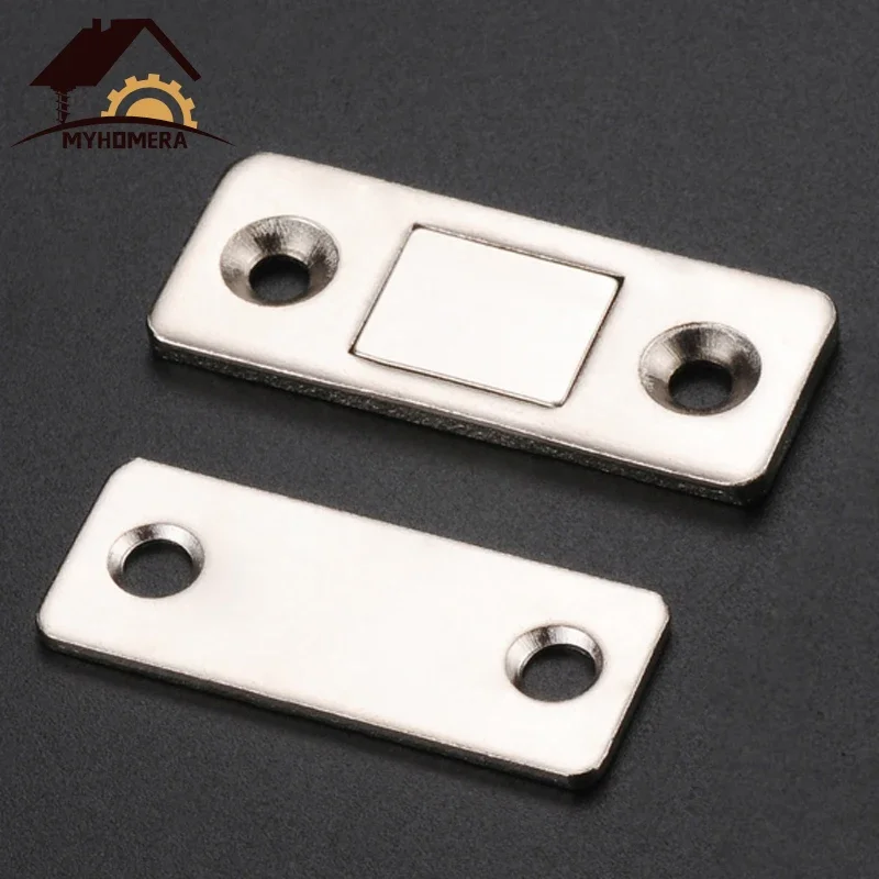 2pcs/ Set Magnetic Cabinet Catches Magnet Door Stops Hidden Door Closer With Screw For Closet Cupboard Case Drawer Furniture DIY