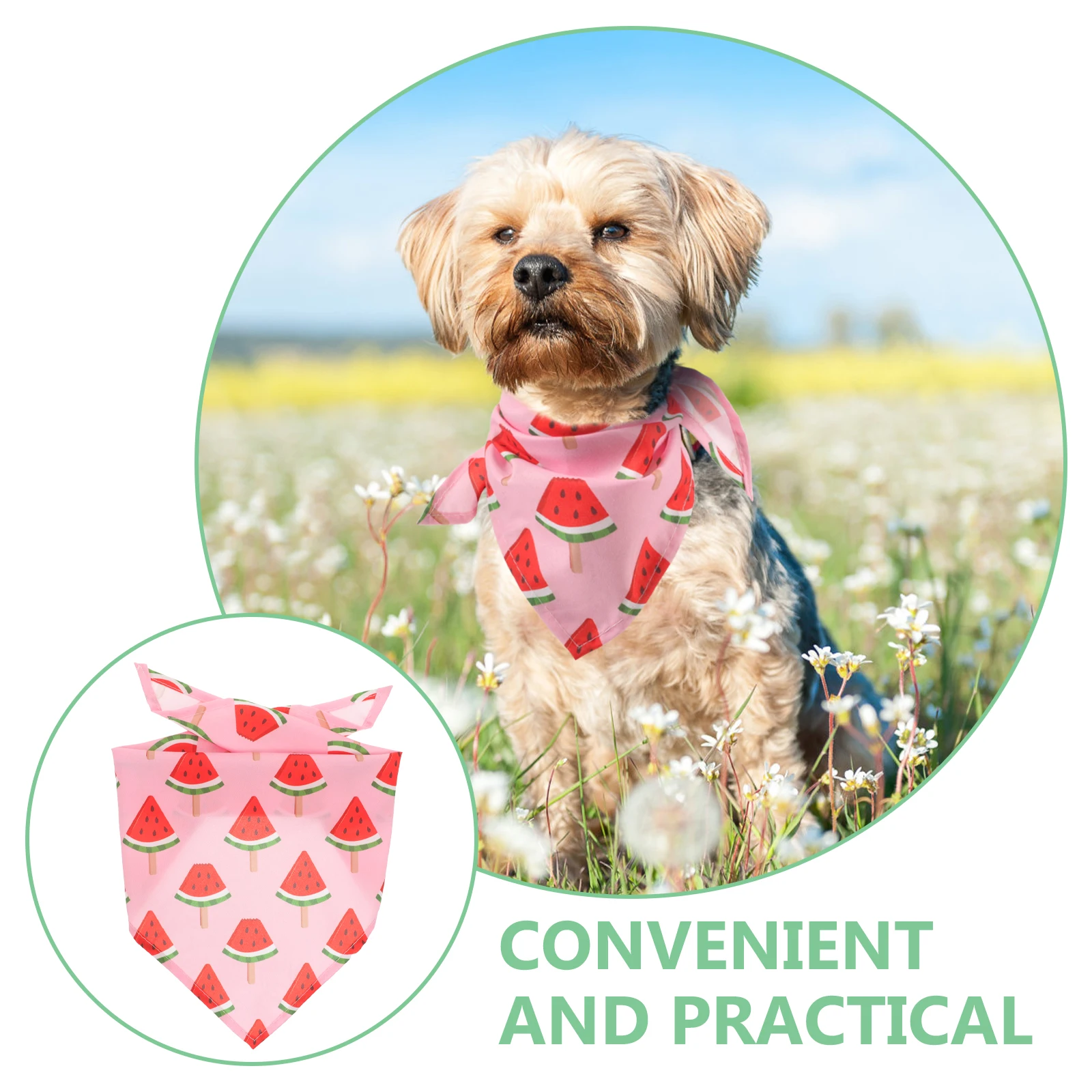 

Dog B Pet Dog Scarf Lightweight Polyester for Large Dogs Puppy Bib Adjustable Paw Pattern Bulk Supplies Party Triangular