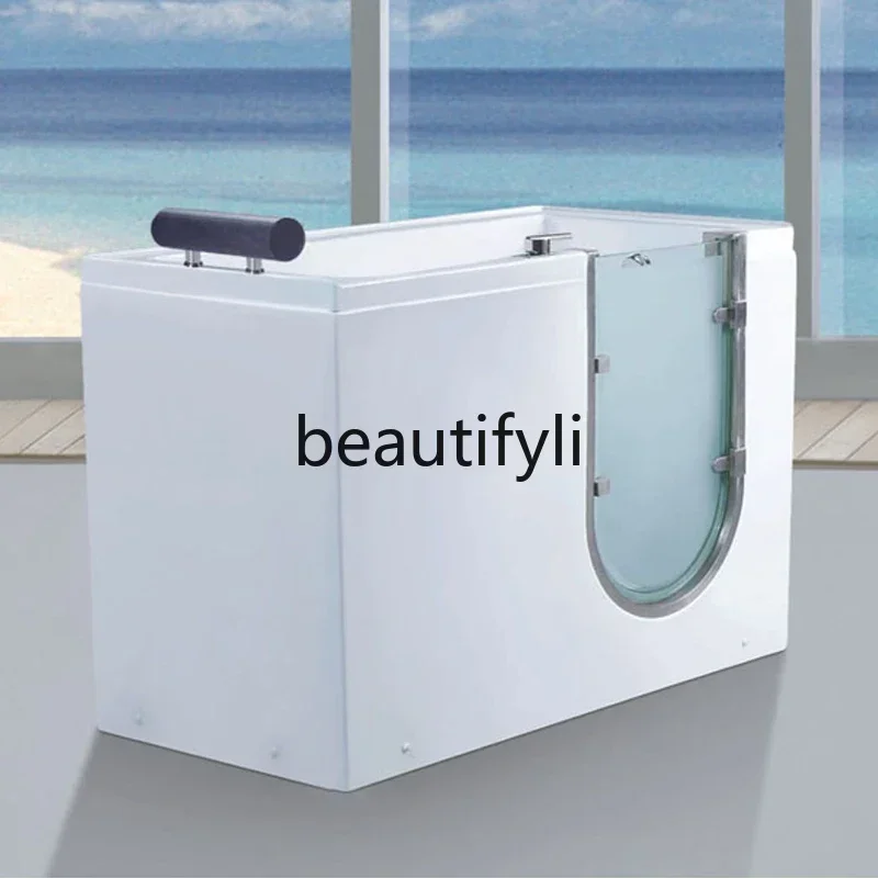 

ss Barrier-free side door walk-in seated acrylic Jacuzzi constant temperature intelligent