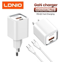 LDNIO Gan 30W 20W Portable Charger QC PD Fast Charge Charger for iPhone 16 - 13  Samsung S23 iPad Xiaomi POCO USB Type C Adapter