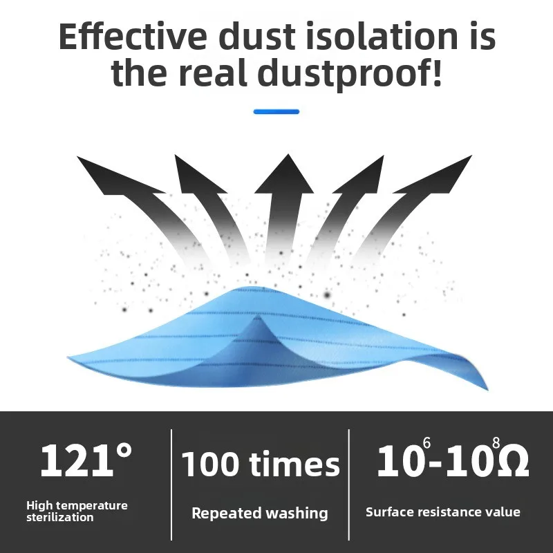 Anti-static apron dust-free workshop dust-proof work clothes for men and women apron blue and white dust-free apron long
