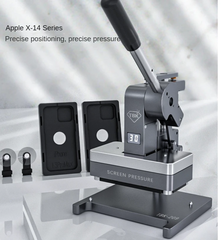 

TBK-209 Cellphone Screen Bracket Pressure Holding Machine Press Mold for Apple X-14 Series Precise Positioning