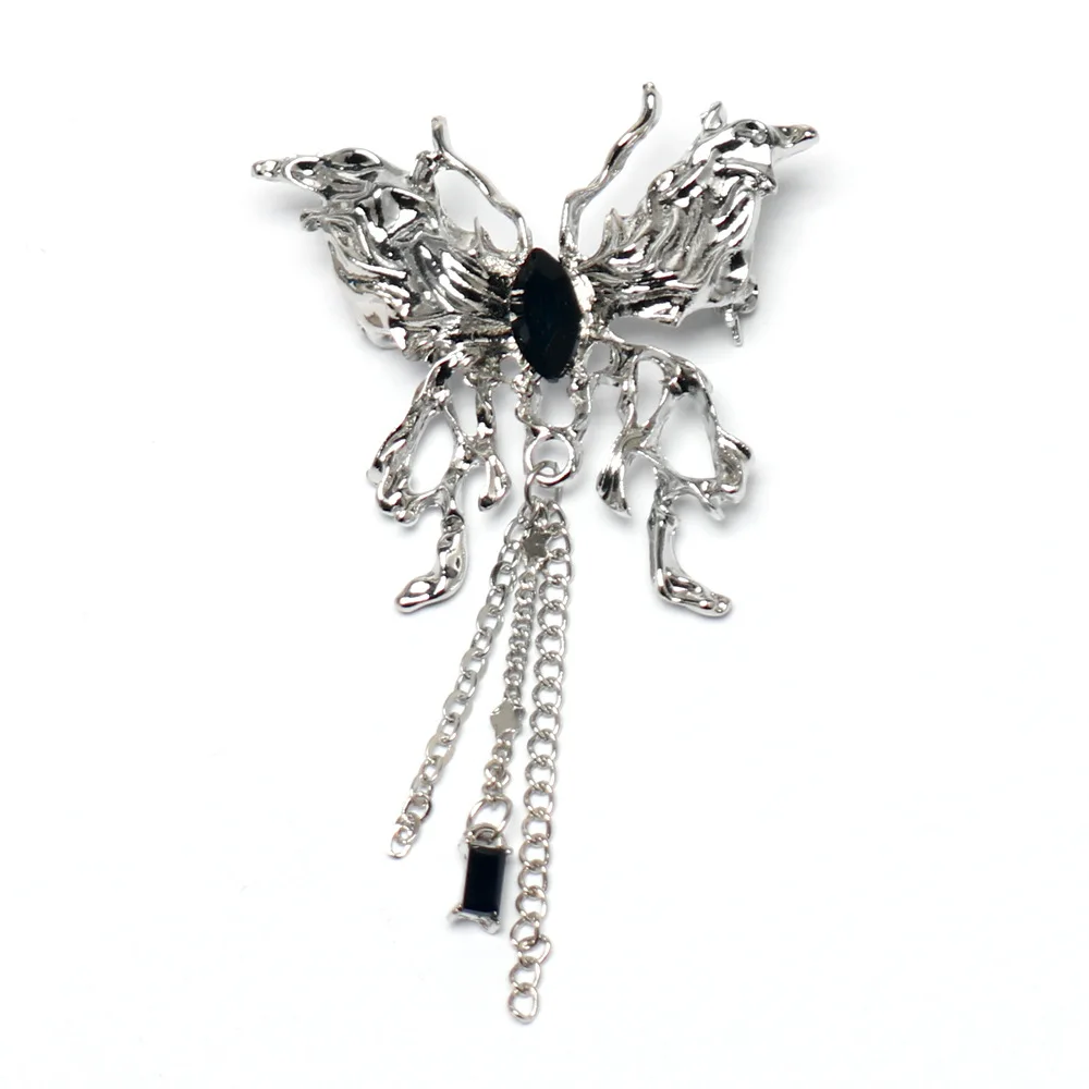 Pearl Tassel Butterfly Brooch Long Tassel Insect Butterfly Pin Corsage Lady Party Jewelry Gifts