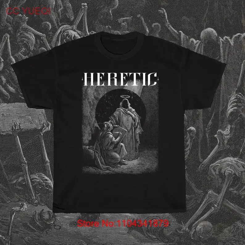 Heretic T Shirt Gustave Doré Satanic Evil PriesT OcculT Gothic Apostate Heresy Iconoclast long or short sleeves