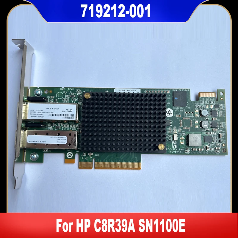 

Для HP C8R39A SN1100E 719212-001 16 ГБ 2P высокопрофильный кронштейн двухпортовая оптоволоконная карта HBA