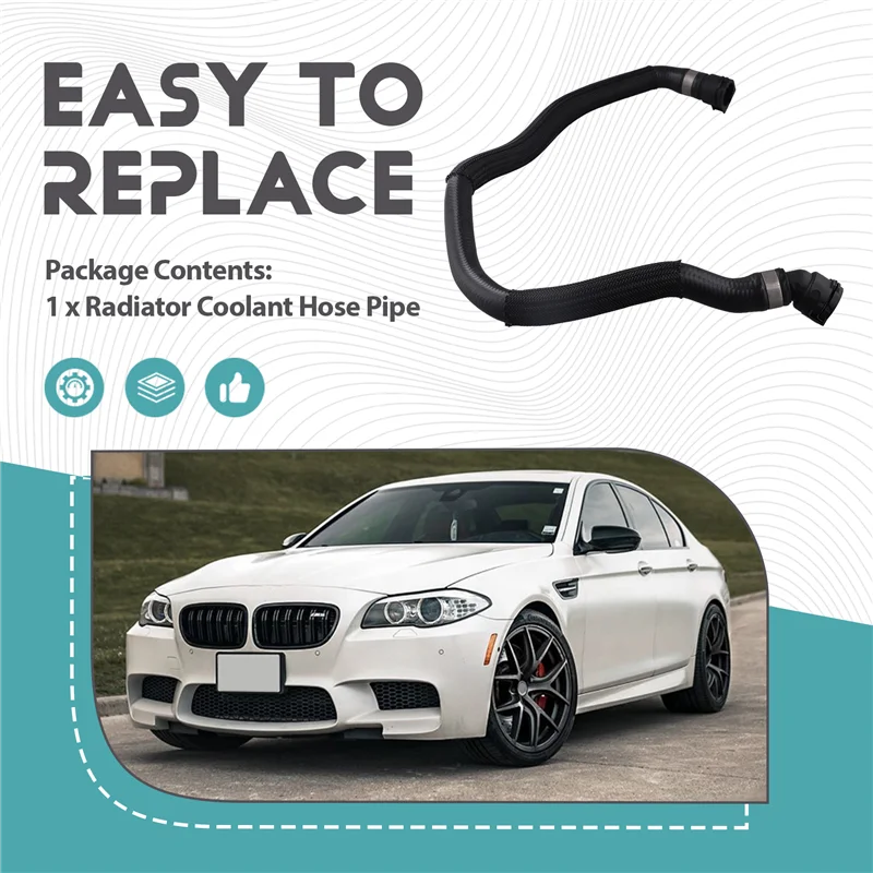 Untuk BMW 5' 7' F10 F11 F07 2009- 2017 Pipa Selang Pendingin Radiator Bagian Mobil 17127800107