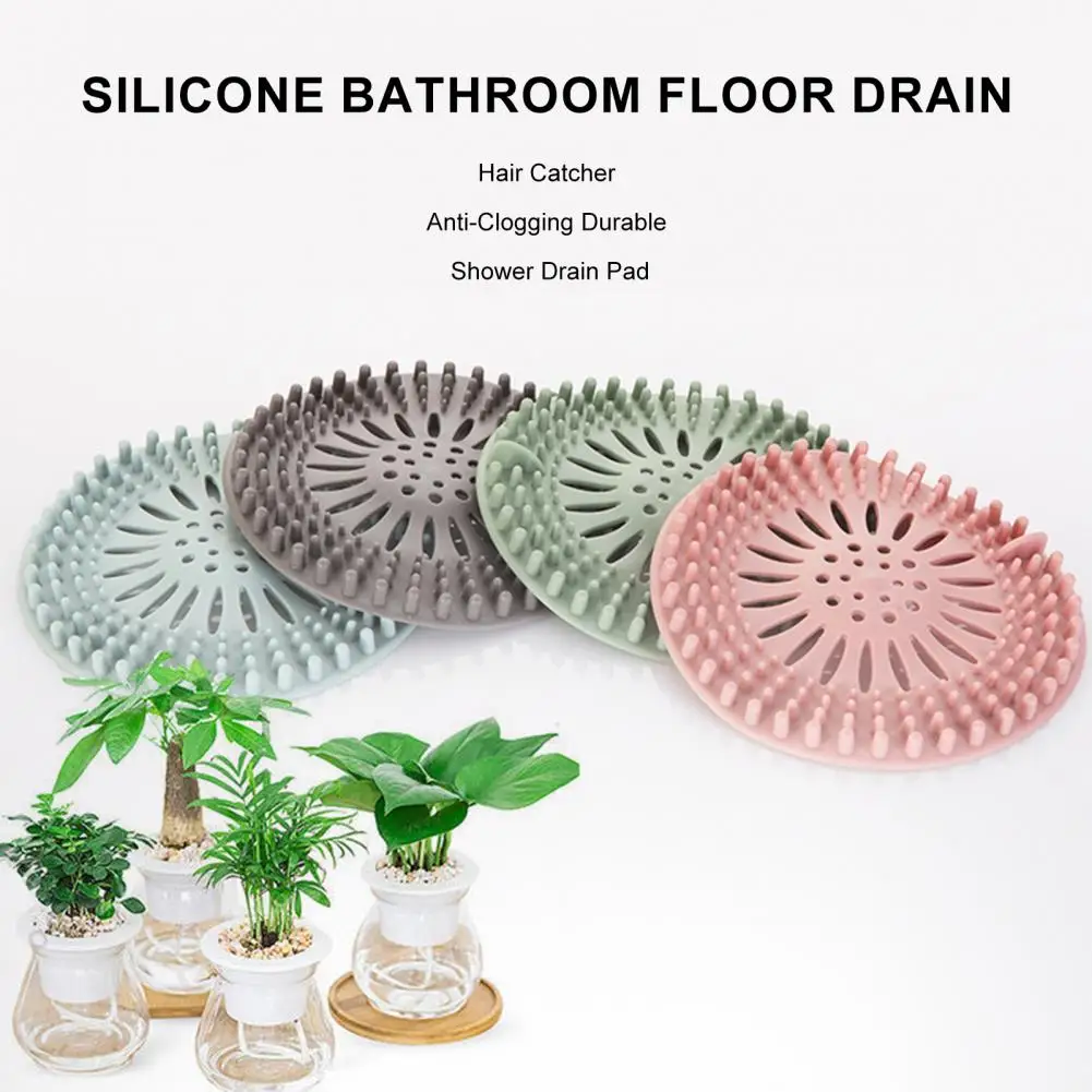 Multi-purpose Floor Drain Pad Shower Room Floor Drain Set of 2 Anti-clogging Bathroom Floor Drain Pads Hair for Bathtub for Hair