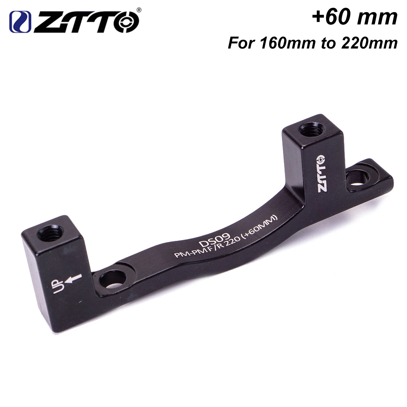 ZTTO 160 auf 220 Adapter PM-PM Scheibenbremssattel +60mm Offset für 220mm Rotor MTB 74mm Post Mount Vorder- und Hinterrad Mountainbike