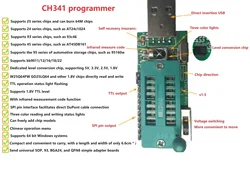 CH341A Programmer V1.7 1.8V Level Conversion W25Q64FW W25Q128FW GD25LQ64