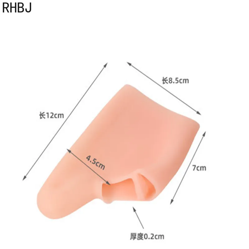 2 pezzi Big Toe divisore per Flipping verso l\'esterno separatore per dita cuscinetti metatarsali in Silicone manicotti di protezione per la