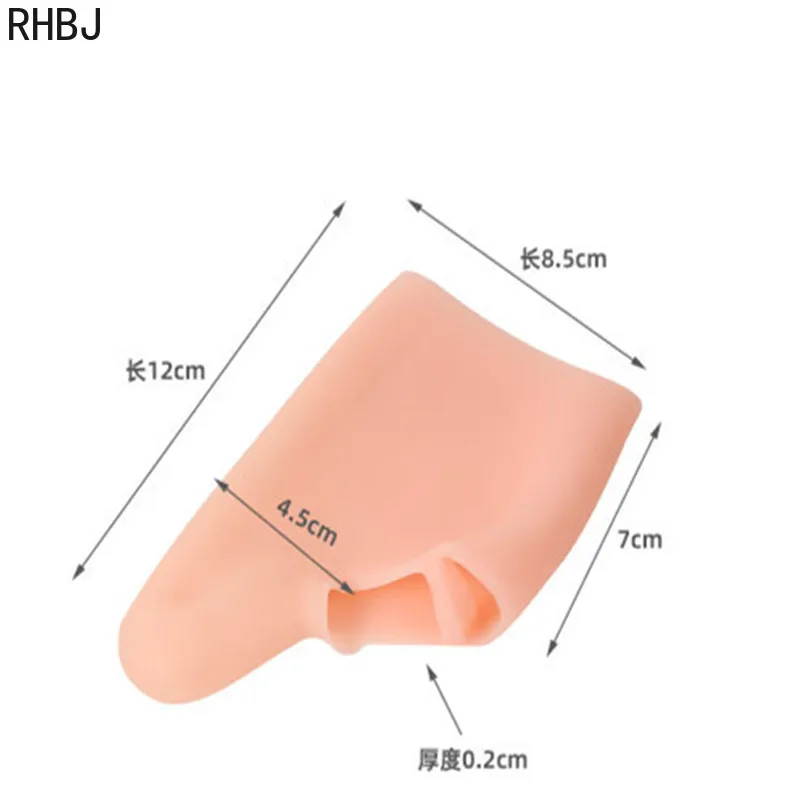 كبير اصبع القدم إلى الخارج التقليب مقسم ، تو فاصل ، سيليكون منصات مشط القدم ، غطاء حماية الأكمام ل نفطة ، تقليل الألم ، 2 قطعة