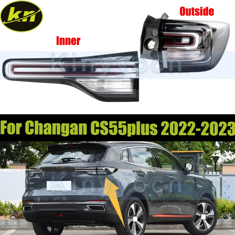 

Rear Bumper Tail Light Taillamp For Changan CS55plus 2022-2023 Taillight Brake Stop Reverse Lamp