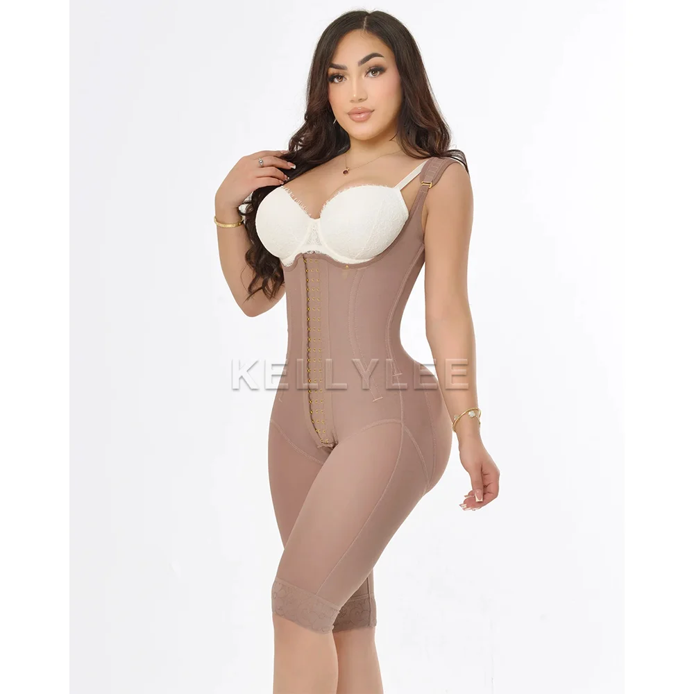 Front Breasted Shapewear Thong Tummy Control Open-Chest Fajas Colombianas Bodysuits Modeling Slim Fit Waist Shaper & Butt Lifter