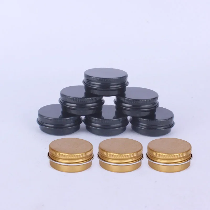 Gran oferta de alta calidad, tapa de tornillo, paquete de lata cosmética, tarro de aluminio, bálsamo, aceites CBD, embalaje de té, tarros de aluminio de Metal
