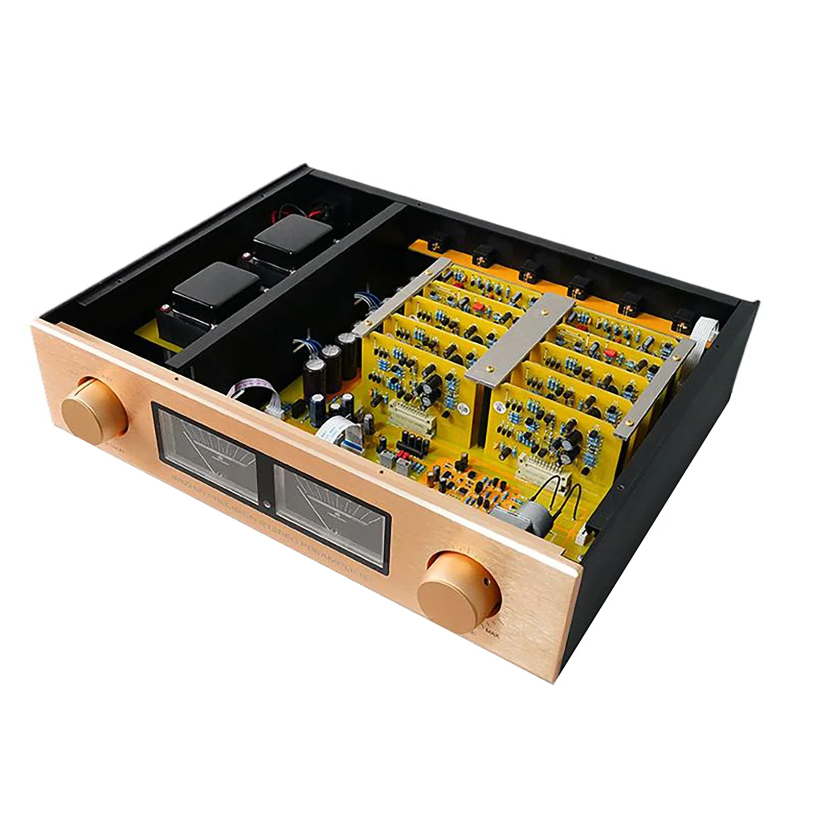 AMXEKR Re-engraved Golden Voice C-245 Line Fully Balanced Remote Control Preamplifier for High Sound Quality