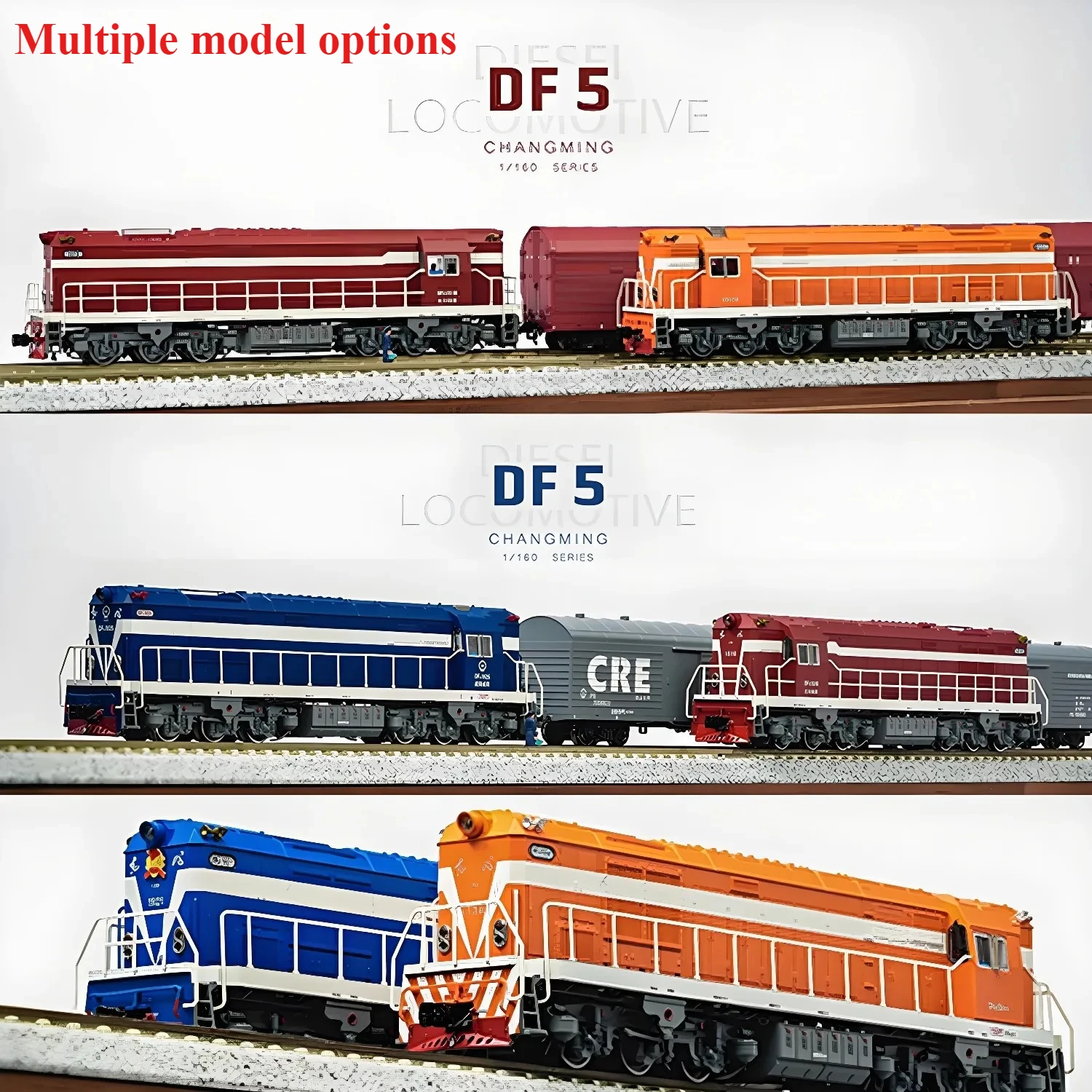 N Scale 1/160 DF5 Train Model Diesel Locomotive Simulation Train Model Multiple Choices Train Model Collectors Toy Gift
