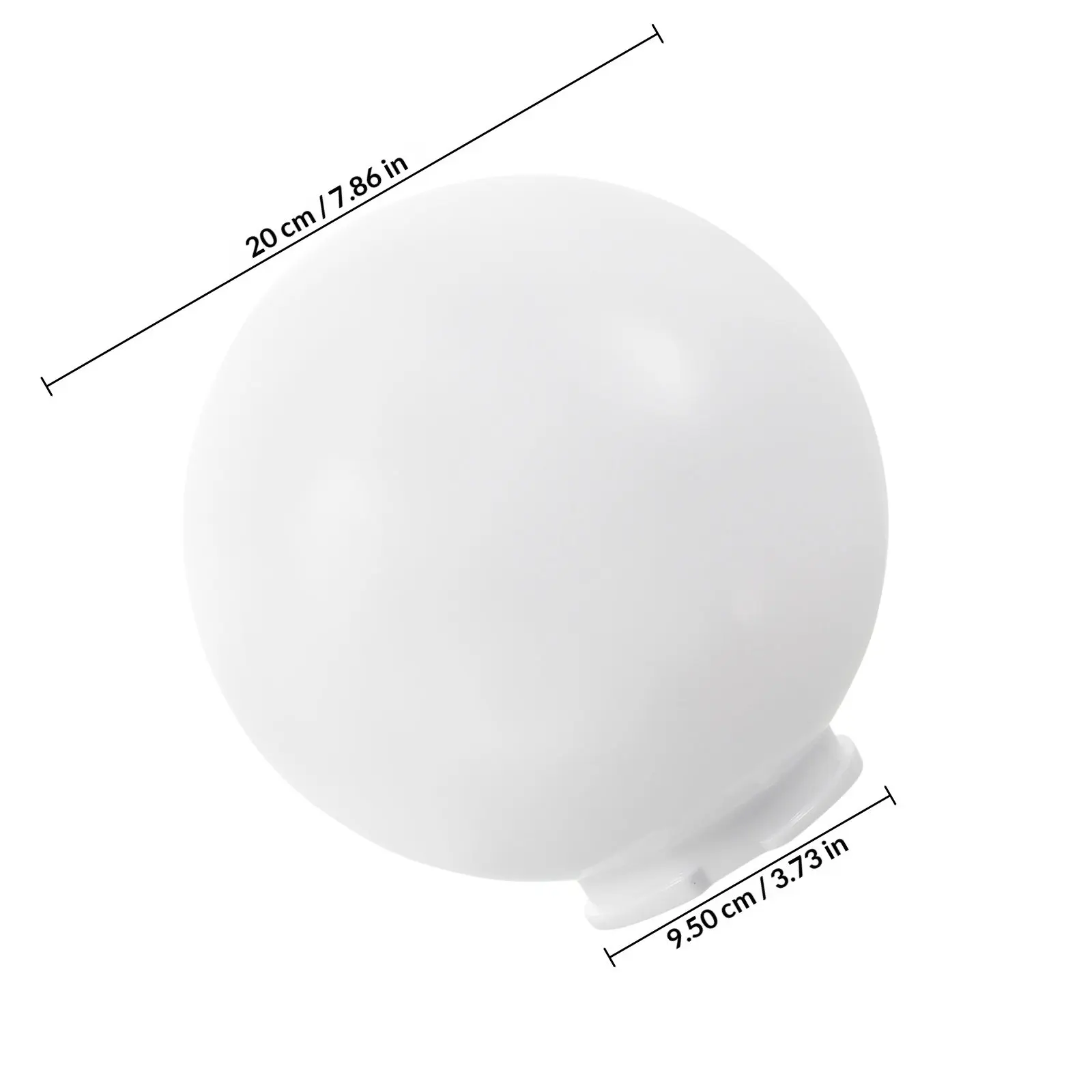 Round Globe Lampshade Acrylic Ceiling Light Cover Replacement Globe Lampshade for Outdoor Indoor Lighting Fixtures Decorative