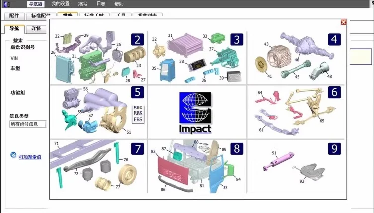 Impact Trucks and buses Parts catalog Repair manual Circuit diagram Wiring diagram