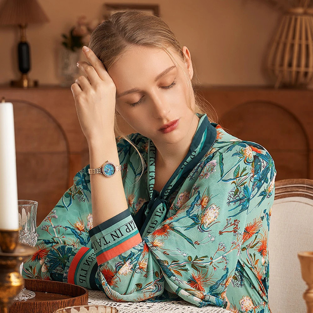 

Женские часы Mark Fairwhale, маленькие, кварцевые, с изысканным бриллиантовым декором, в британском стиле, с эффектом звездного неба, для женщин и девушек