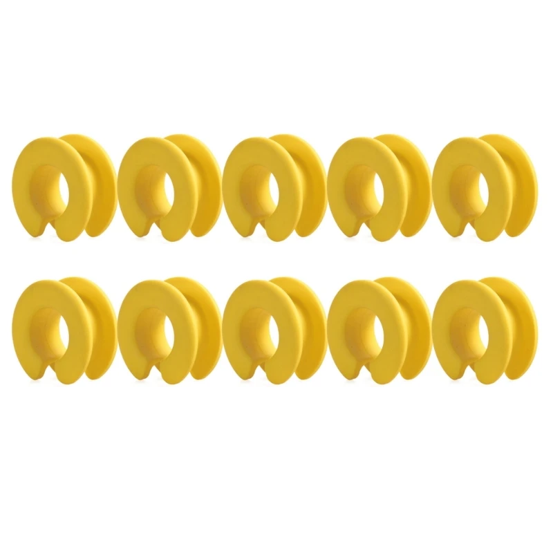 10pcs Silicone Clothes Hanger Fixed Hook Windproof Hanger Spacer Anti-Off Hanger Fixing Ring Hooks for Indoor Outdoor