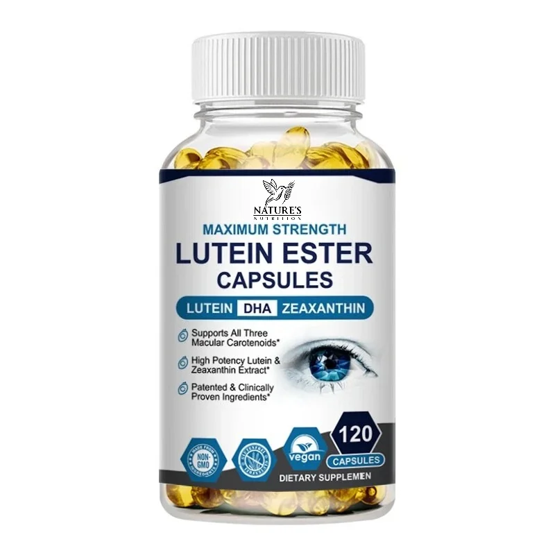 Lutein Ester Capsules Supports Eye Health and Vision Protection Non-GMO Vegan Natural Ingredients Antioxidant Support