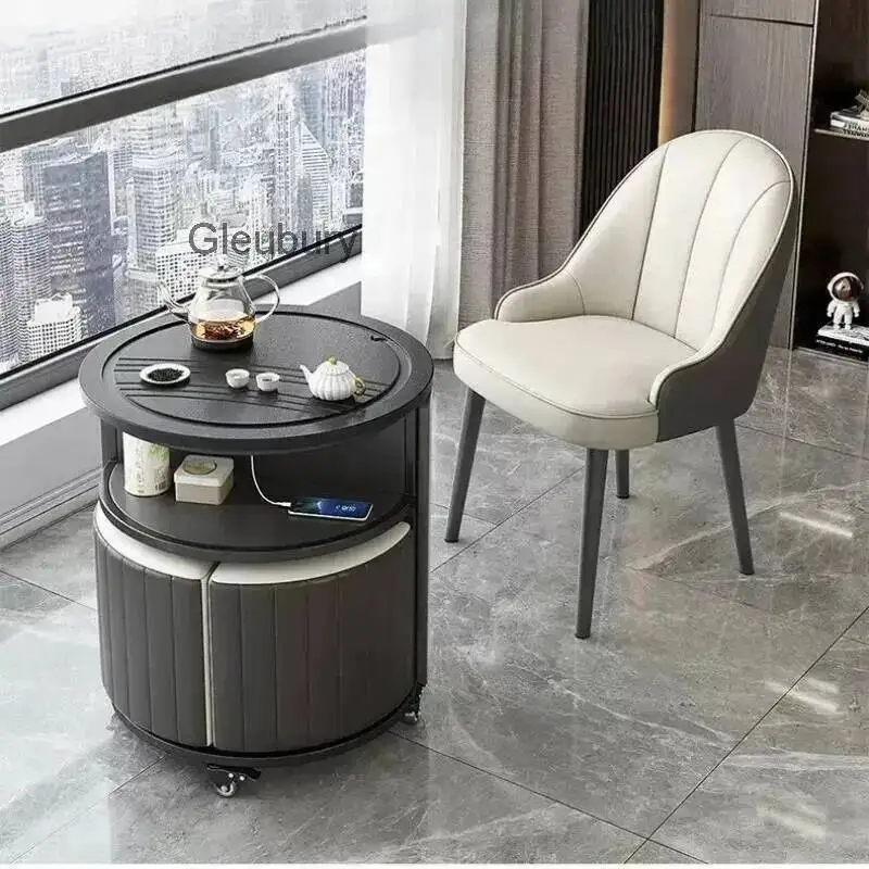 Tables Nordic Decoration Living Coffee Room RoundSaving Adjustable Coffee Tables Center Lateral Tavolino Salotto Furniture Home