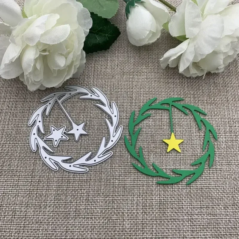 

Металлические вырубные формы в форме листа для скрапбукинга, декоративного тиснения и рукоделия, шаблон для вырезания