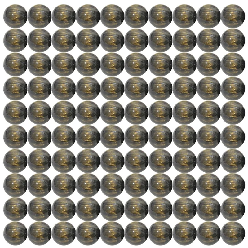 

AOA-Прочные круглые бусины из смолы, комплект из бисера, ожерелье, аксессуары, черный