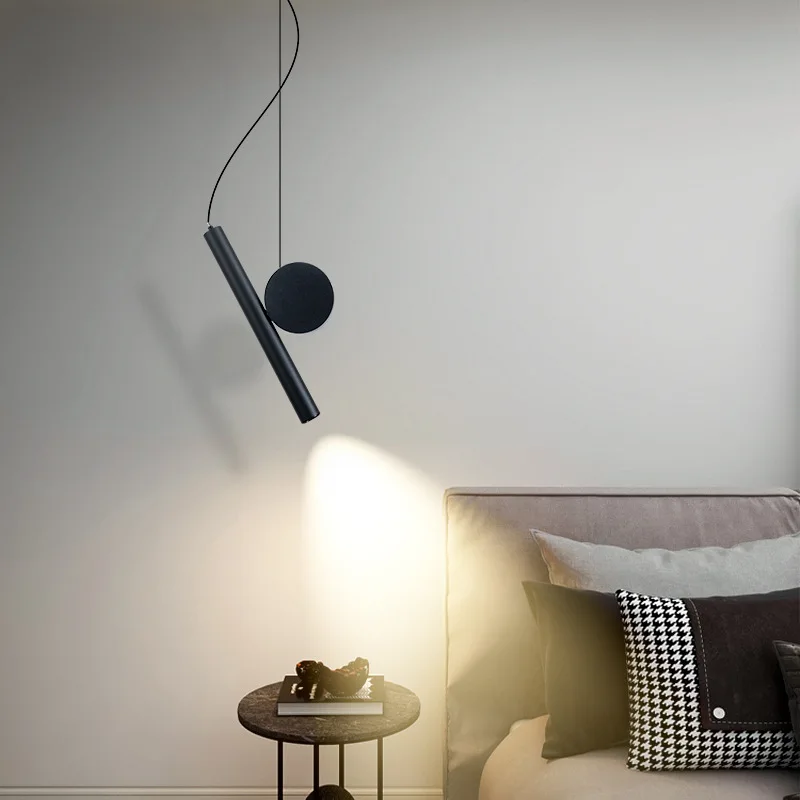 Modern Minimalist Aluminum Pendant Light High-quality LED Chandelier Master Bedroom Study Hotel Luxury Hanging Lamp Lustre