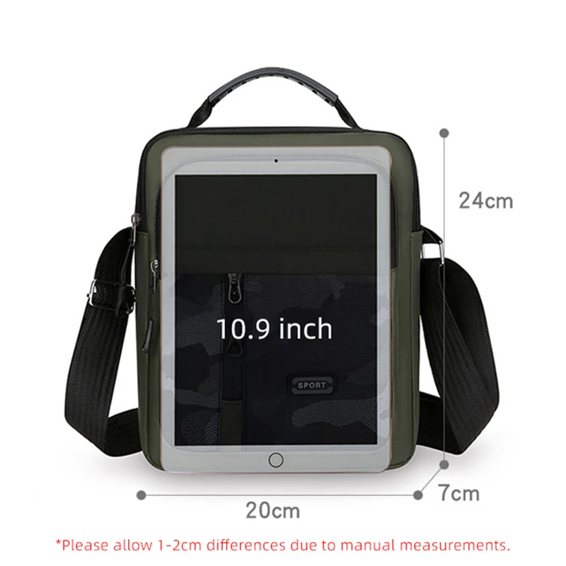 Fashion Camo Men's Single Shoulder Bag Large Capacity Handbags Waterproof Multi Pockets Business Leisure Crossbody Bags XA598C