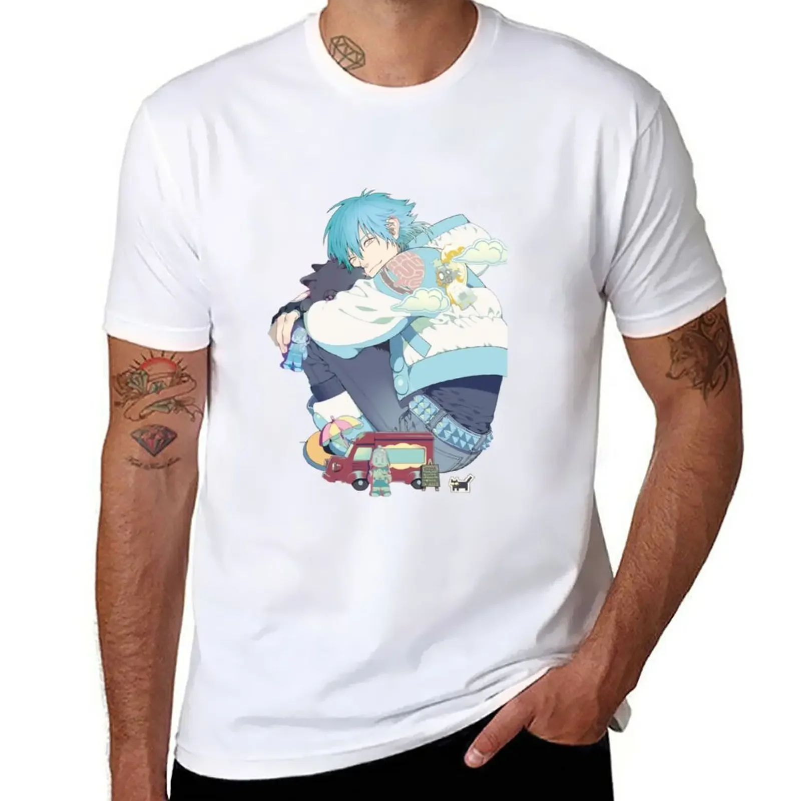 New lil bae aoba T-Shirt graphic t shirts oversized men clothes