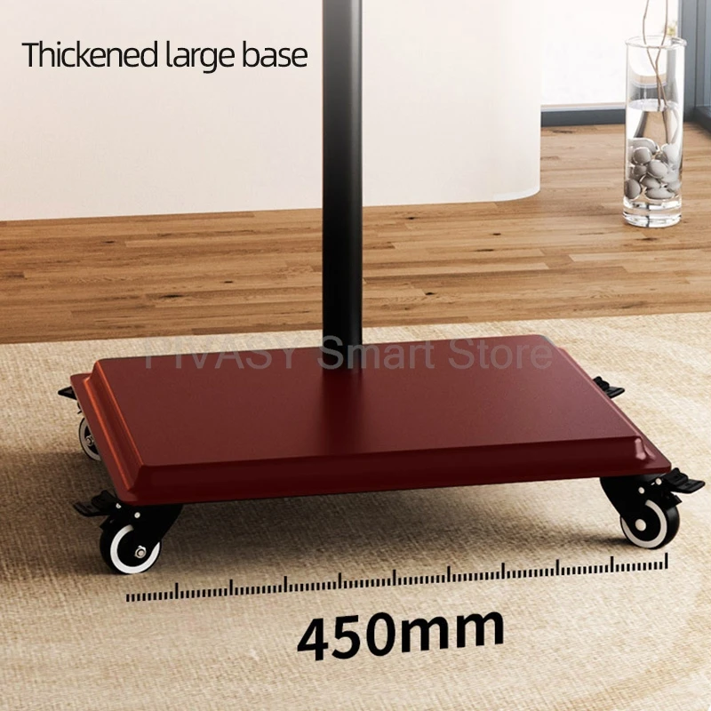 حامل تابلت قوي متعدد الزوايا لمكتب غرفة النوم مع قاعدة فولاذية سميكة وعجلات ناعمة ومشبك عريض 2 9 كجم