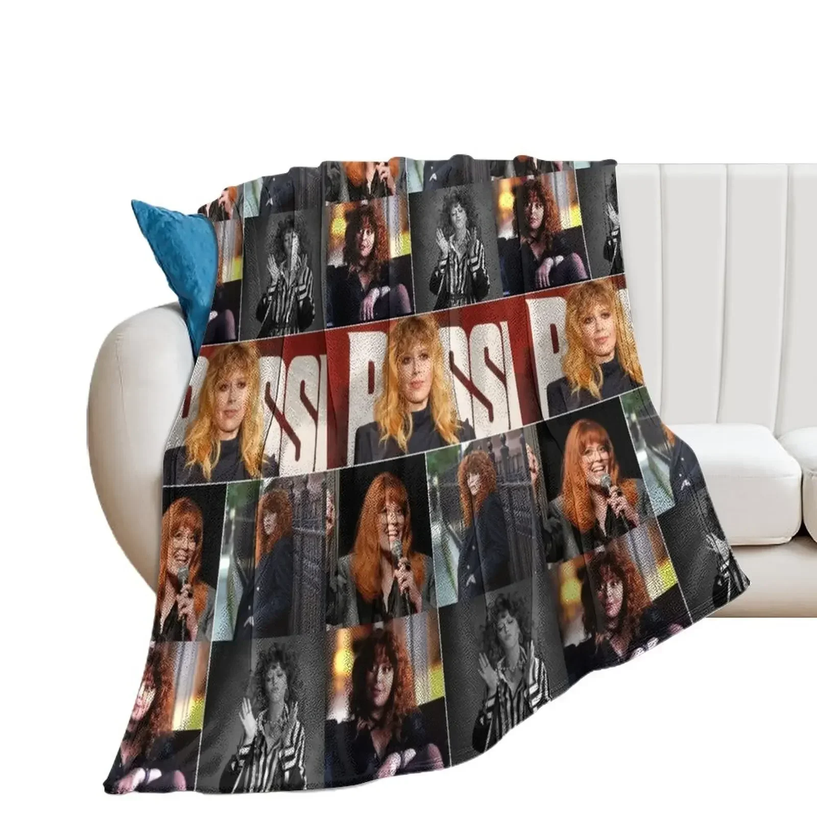 

Natasha Lyonne American actress Beautiful Fan Made Aesthetic Collage - 1 Throw Blanket For Decorative Sofa Soft Plaid Blankets