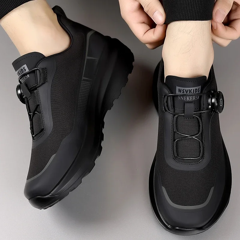 Rotating Buckle Outdoor Casual Sneaker Four Seasons Hiking Mountaineering Shoes Men's Fashion Trendy Shoes Winter Warm Footwear
